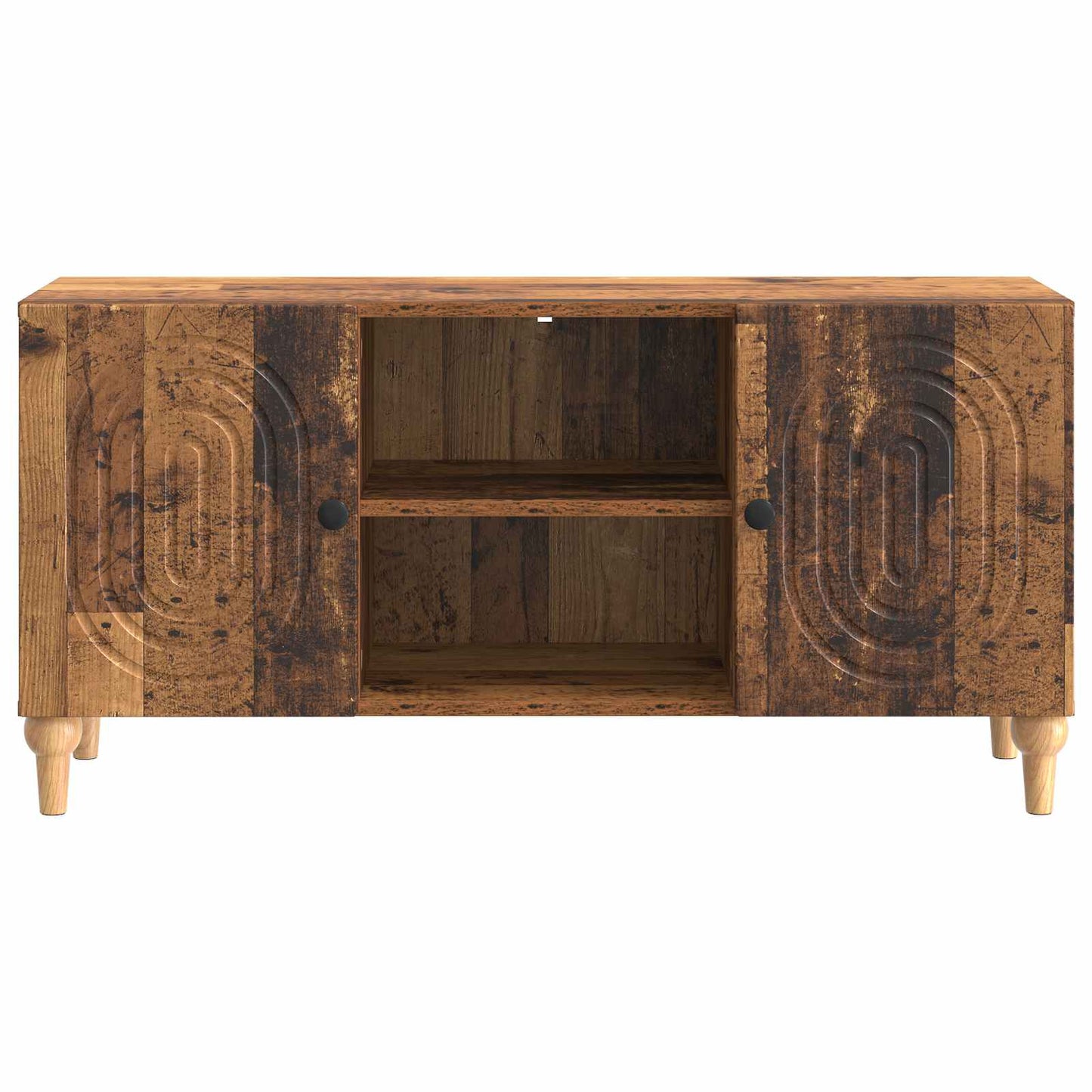 Televizní Skříň Staré Dřevo 102 X 34,5 X 50 Cm Kompozitní Dřevo