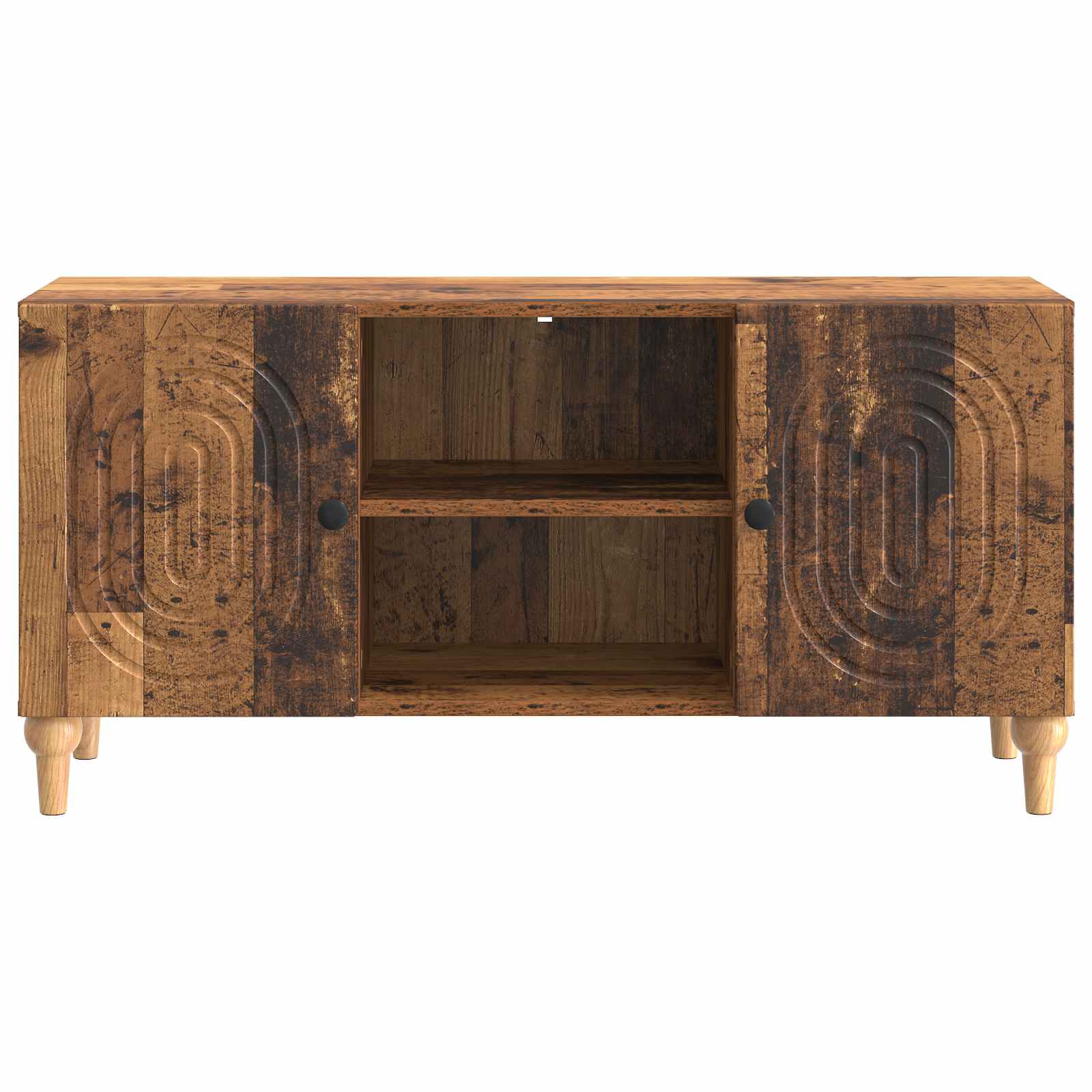 Televizní Skříň Staré Dřevo 102 X 34,5 X 50 Cm Kompozitní Dřevo