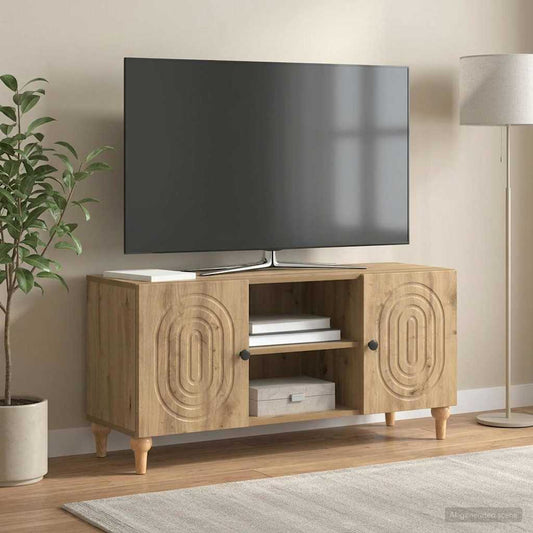 Televizní Skříň 102 X 34,5 X 50 Cm Dub Artisan Kompozitní Dřevo