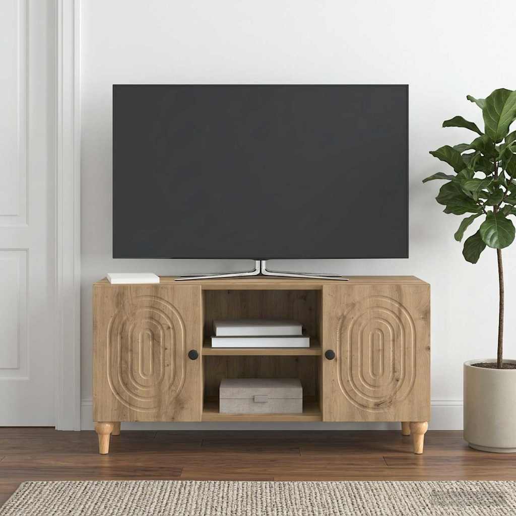 Televizní Skříň 102 X 34,5 X 50 Cm Dub Artisan Kompozitní Dřevo