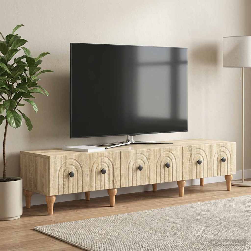 Televizní Skříň Dub Sonoma 147 X 34,5 X 30 Cm Kompozitní Dřevo