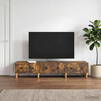 Televizní Skříň Kouřový Dub 147 X 34,5 X 30 Cm Kompozitní Dřevo