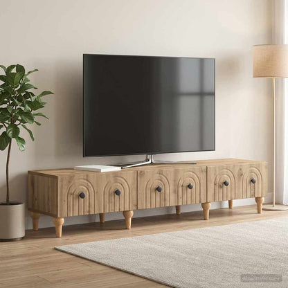 Televizní Skříň 147 X 34,5 X 30 Cm Dub Artisan Kompozitní Dřevo