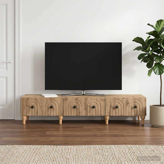 Televizní Skříň 147 X 34,5 X 30 Cm Dub Artisan Kompozitní Dřevo