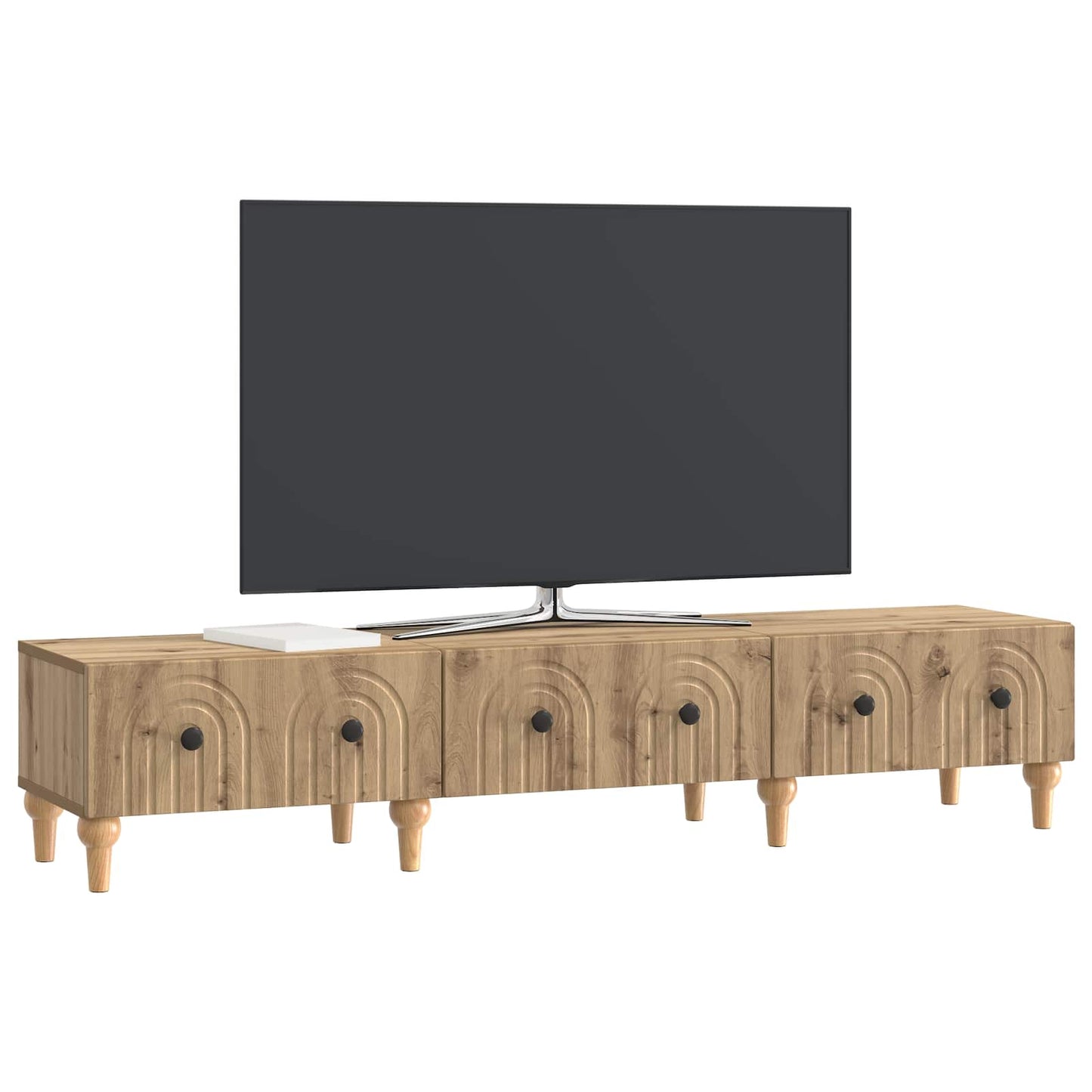 Televizní Skříň 147 X 34,5 X 30 Cm Dub Artisan Kompozitní Dřevo