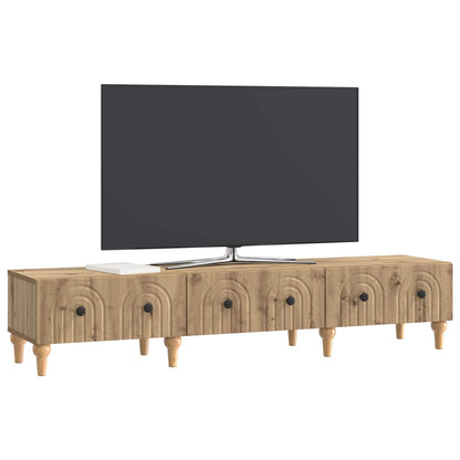 Televizní Skříň 147 X 34,5 X 30 Cm Dub Artisan Kompozitní Dřevo