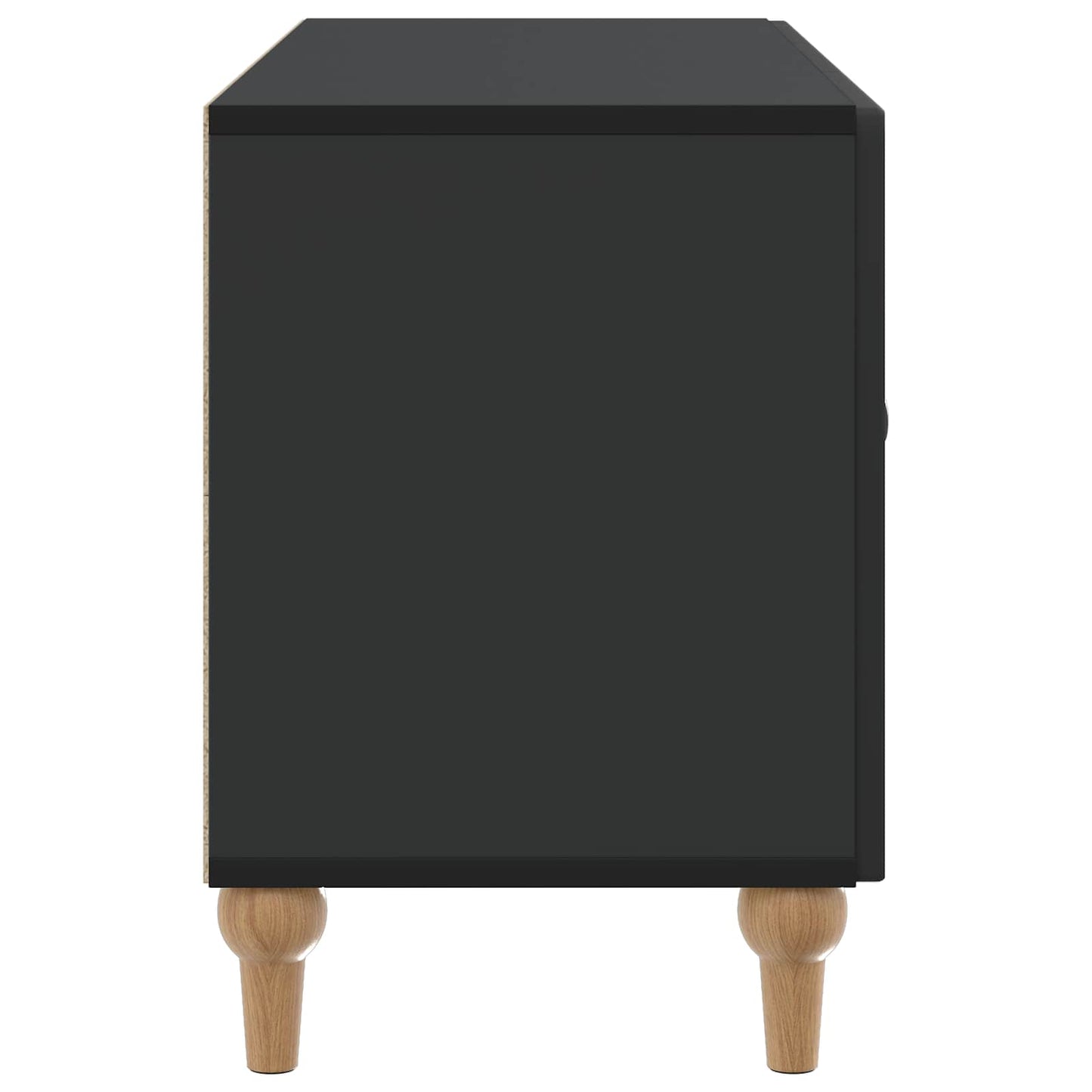 Televizní Skříň Černá 99 X 34,5 X 50 Cm Kompozitní Dřevo