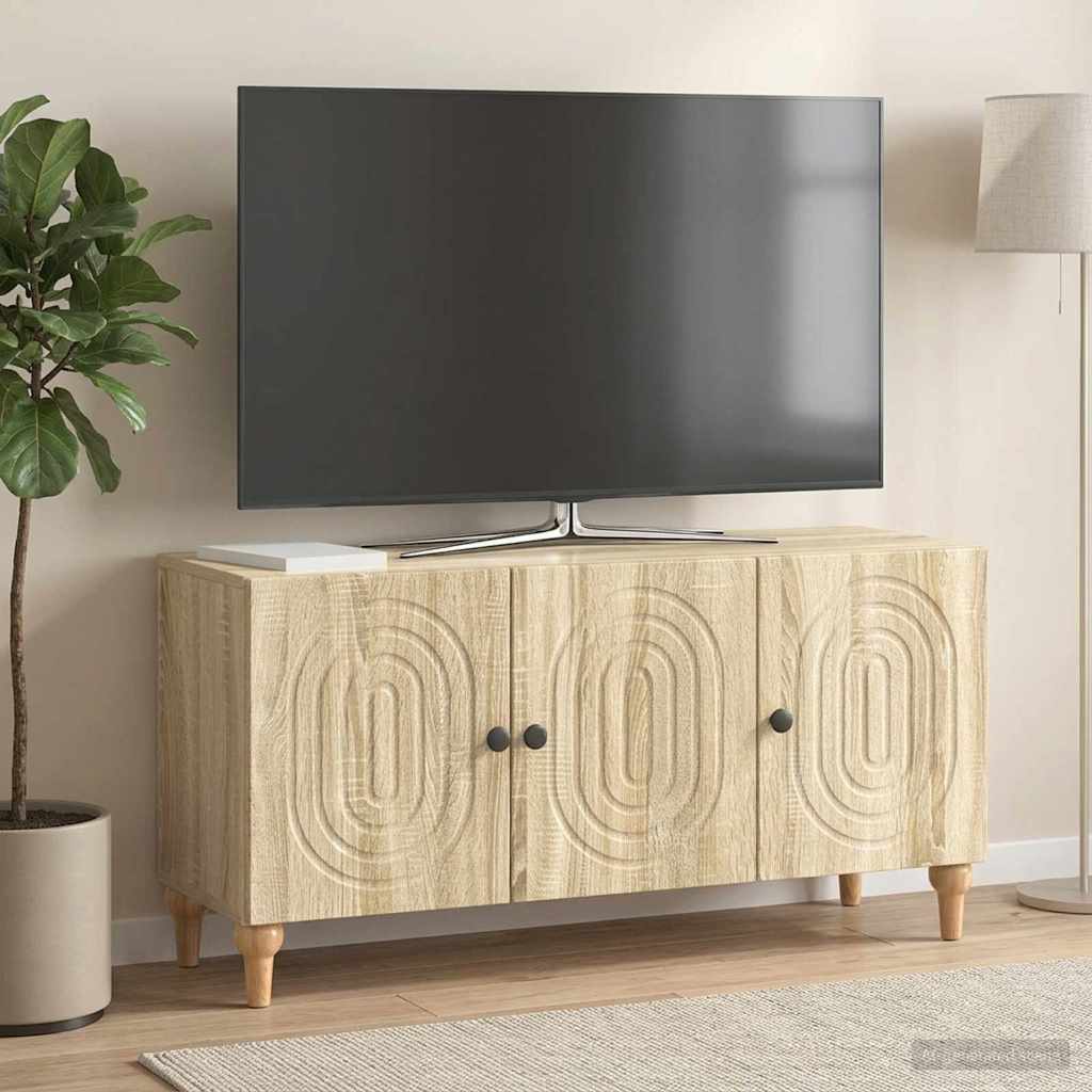 Televizní Skříň Dub Sonoma 99 X 34,5 X 50 Cm Kompozitní Dřevo