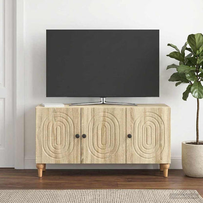 Televizní Skříň Dub Sonoma 99 X 34,5 X 50 Cm Kompozitní Dřevo