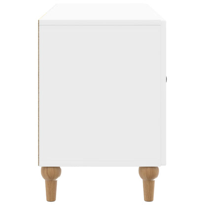 Televizní Skříň Bílá S Vysokým Leskem 99 X 34,5 X 50 Cm