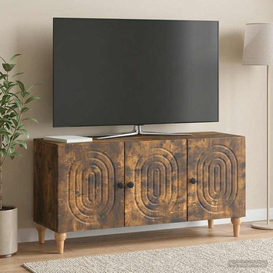 Televizní Skříň Kouřový Dub 99 X 34,5 X 50 Cm Kompozitní Dřevo