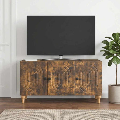 Televizní Skříň Kouřový Dub 99 X 34,5 X 50 Cm Kompozitní Dřevo