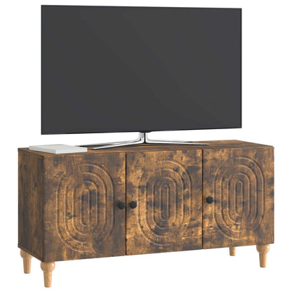 Televizní Skříň Kouřový Dub 99 X 34,5 X 50 Cm Kompozitní Dřevo