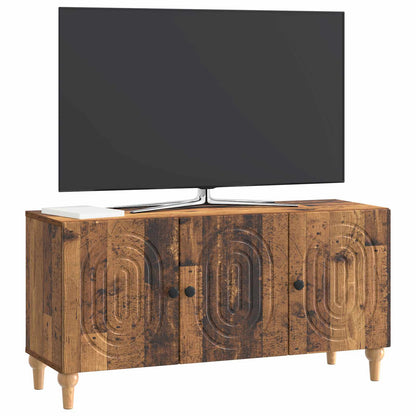 Televizní Skříň Staré Dřevo 99 X 34,5 X 50 Cm Kompozitní Dřevo