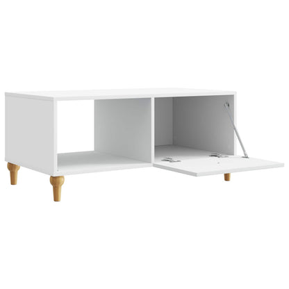 Konferenční Stolek Bílá 90 X 50 X 40 Cm Kompozitní Dřevo