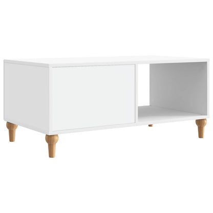 Konferenční Stolek Bílá 90 X 50 X 40 Cm Kompozitní Dřevo