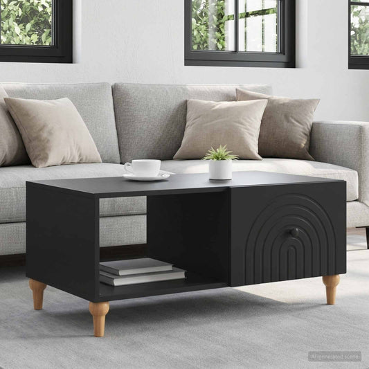Konferenční Stolek Černá 90 X 50 X 40 Cm Kompozitní Dřevo