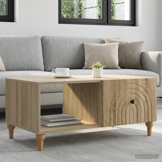 Konferenční Stolek Dub Sonoma 90 X 50 X 40 Cm Kompozitní Dřevo