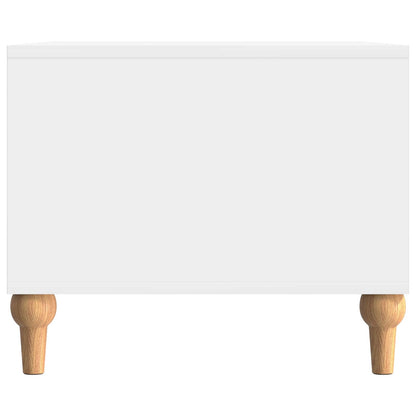 Konferenční Stolek Bílá S Vysokým Leskem 90 X 50 X 40 Cm