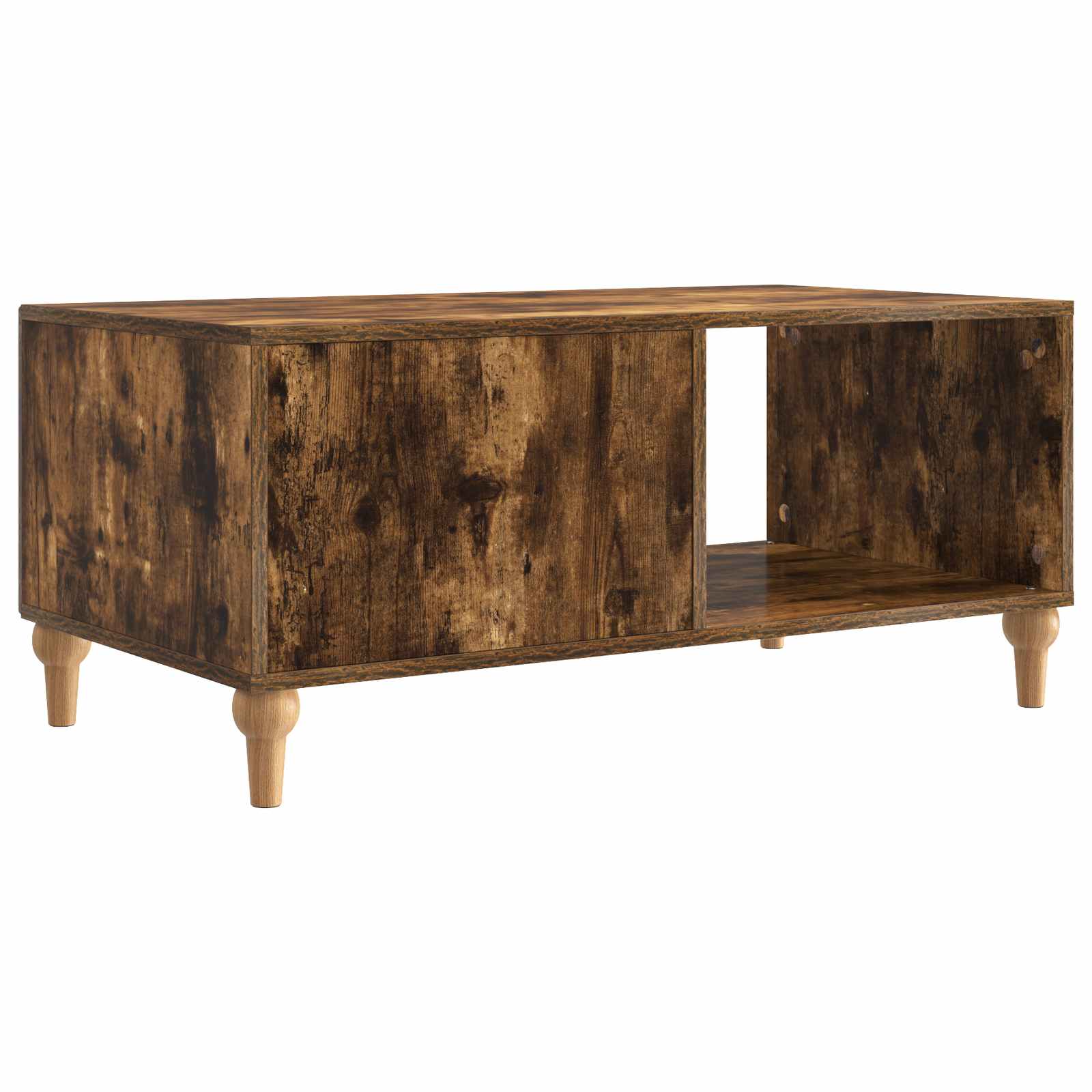 Konferenční Stolek Kouřový Dub 90 X 50 X 40 Cm Kompozitní Dřevo