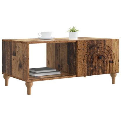 Konferenční Stolek Staré Dřevo 90 X 50 X 40 Cm Kompozitní Dřevo