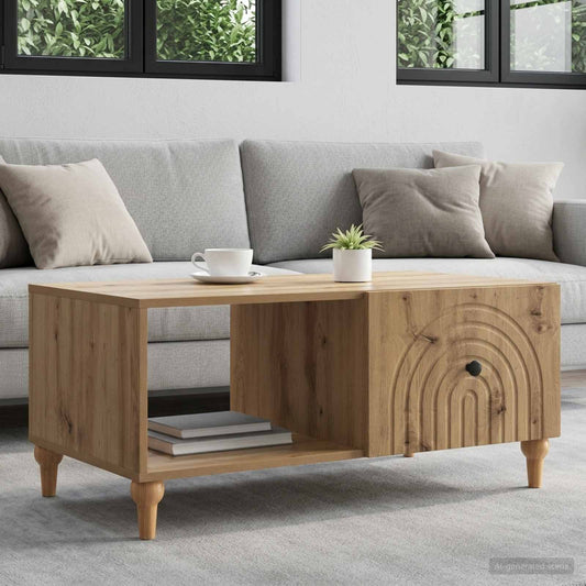 Konferenční Stolek Dub Artisan 90 X 50 X 40 Cm Kompozitní Dřevo