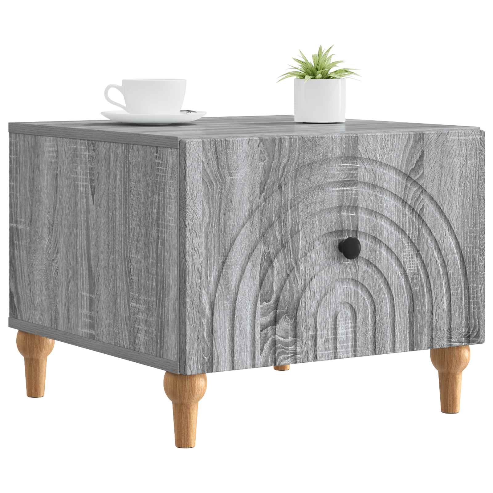 Konferenční Stolek Šedá Sonoma 49 X 50 X 40 Cm Kompozitní Dřevo
