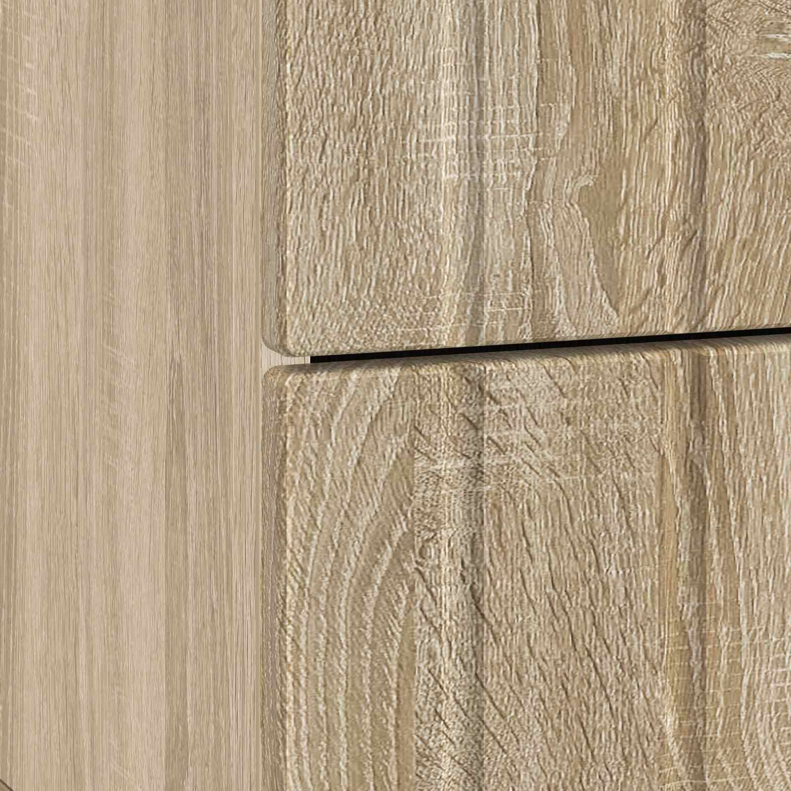 Noční Skříňka Se Zásuvkou 2 Pcs Dub Sonoma 43 X 34,5 X 49,5 Cm
