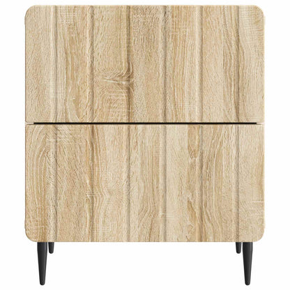 Noční Skříňka Se Zásuvkou 2 Pcs Dub Sonoma 43 X 34,5 X 49,5 Cm