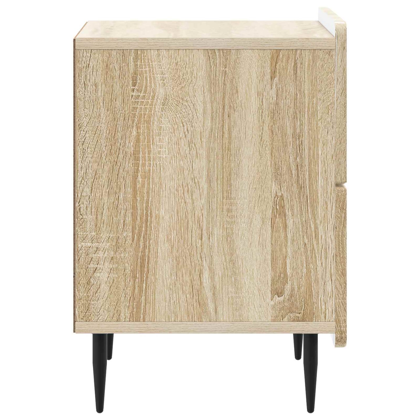 Noční Skříňka Se Zásuvkou 2 Pcs Dub Sonoma 43 X 34,5 X 49,5 Cm