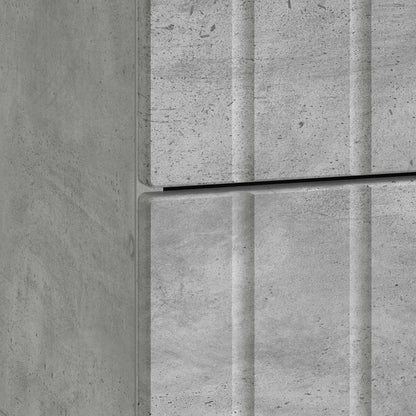 Noční Skříňka 2 Pcs Betonově Šedá 43 X 34,5 X 49,5 Cm