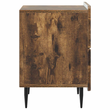 Noční Skříňka Se Zásuvkou 2 Pcs Kouřový Dub 43 X 34,5 X 49,5 Cm