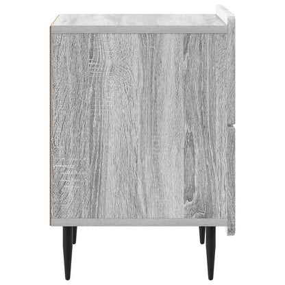 Noční Skříňka Se Zásuvkou 2 Pcs Šedá Sonoma 43 X 34,5 X 49,5 Cm
