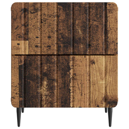 Noční Skříňka Staré Dřevo 43 X 34,5 X 49,5 Cm Kompozitní Dřevo