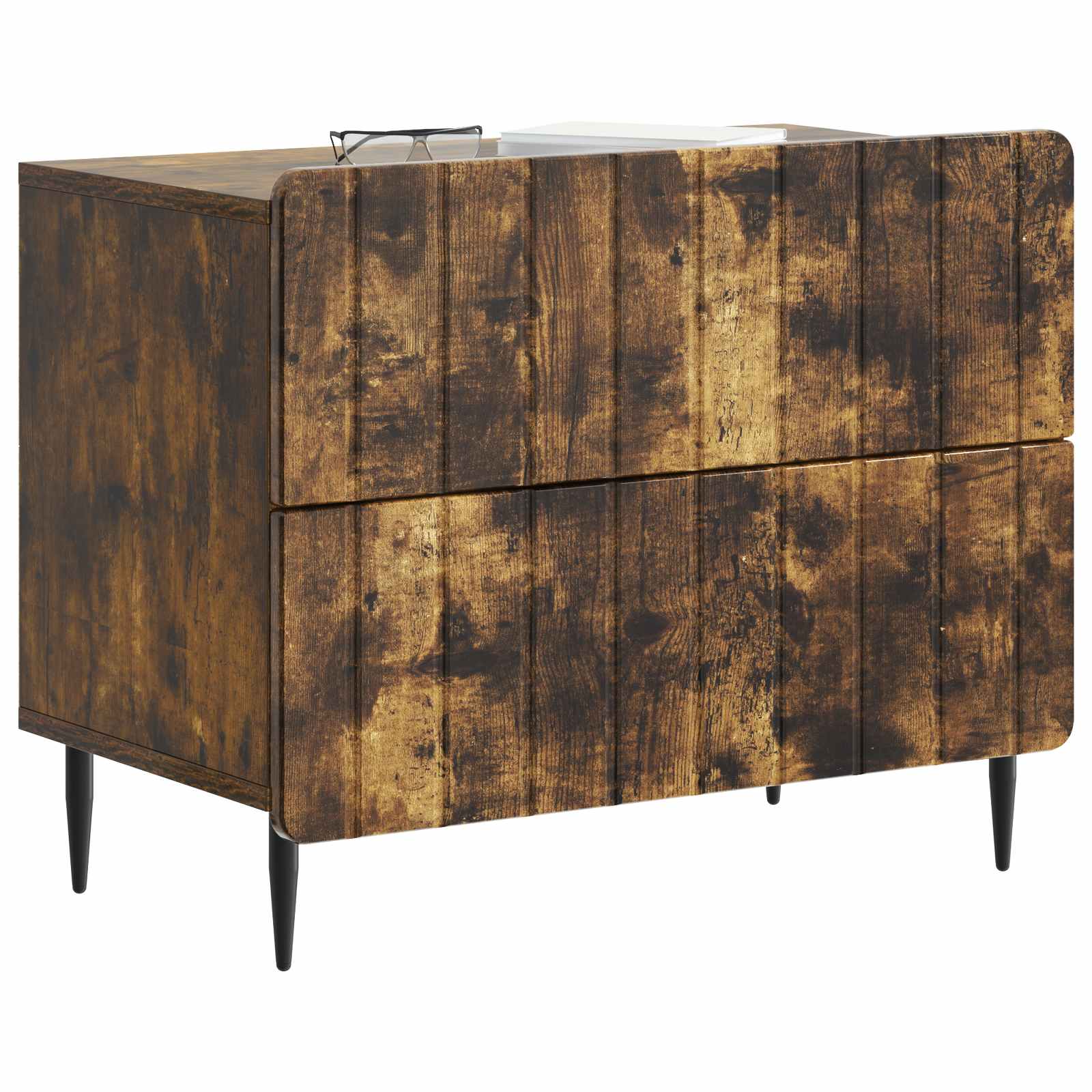 Noční Skříňka Kouřový Dub 62 X 34,5 X 49,5 Cm Kompozitní Dřevo