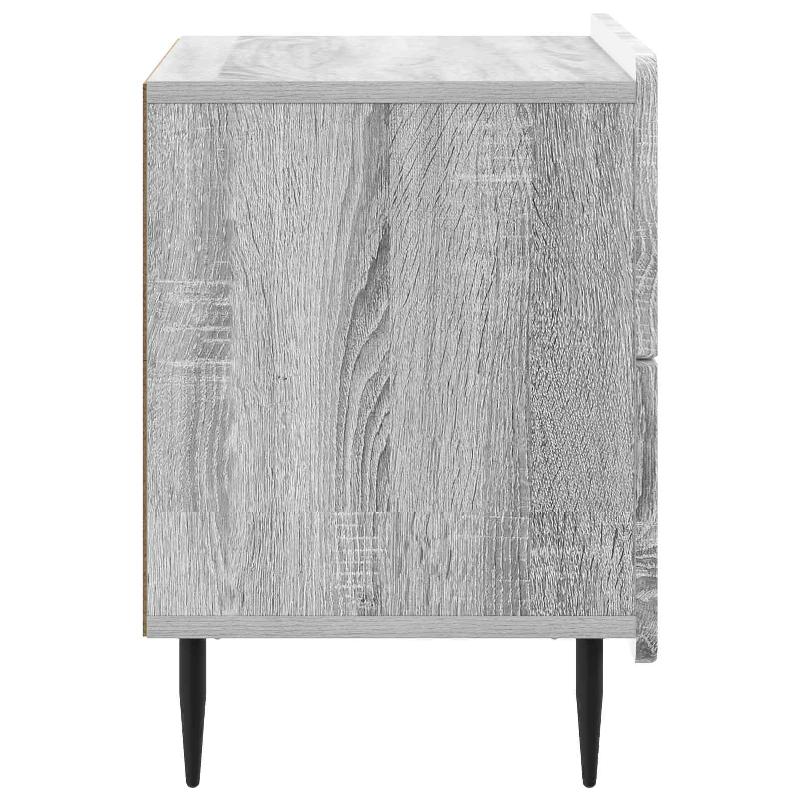Noční Skříňka Šedá Sonoma 62 X 34,5 X 49,5 Cm Kompozitní Dřevo