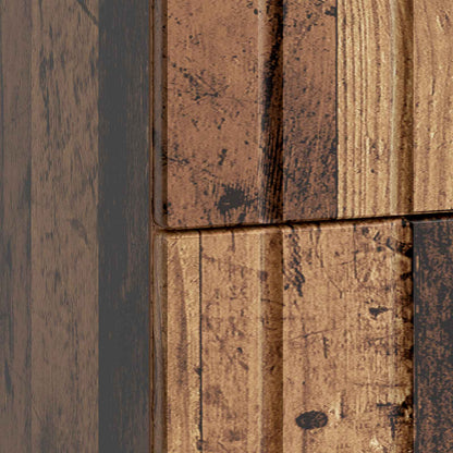 Noční Skříňka Staré Dřevo 62 X 34,5 X 49,5 Cm Kompozitní Dřevo