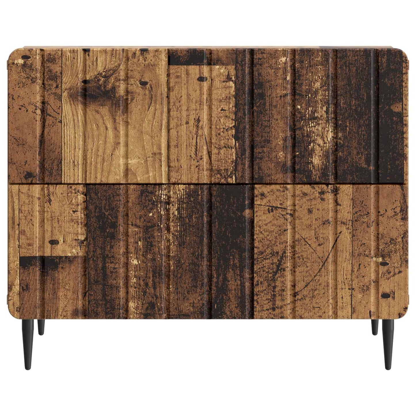 Noční Skříňka Staré Dřevo 62 X 34,5 X 49,5 Cm Kompozitní Dřevo