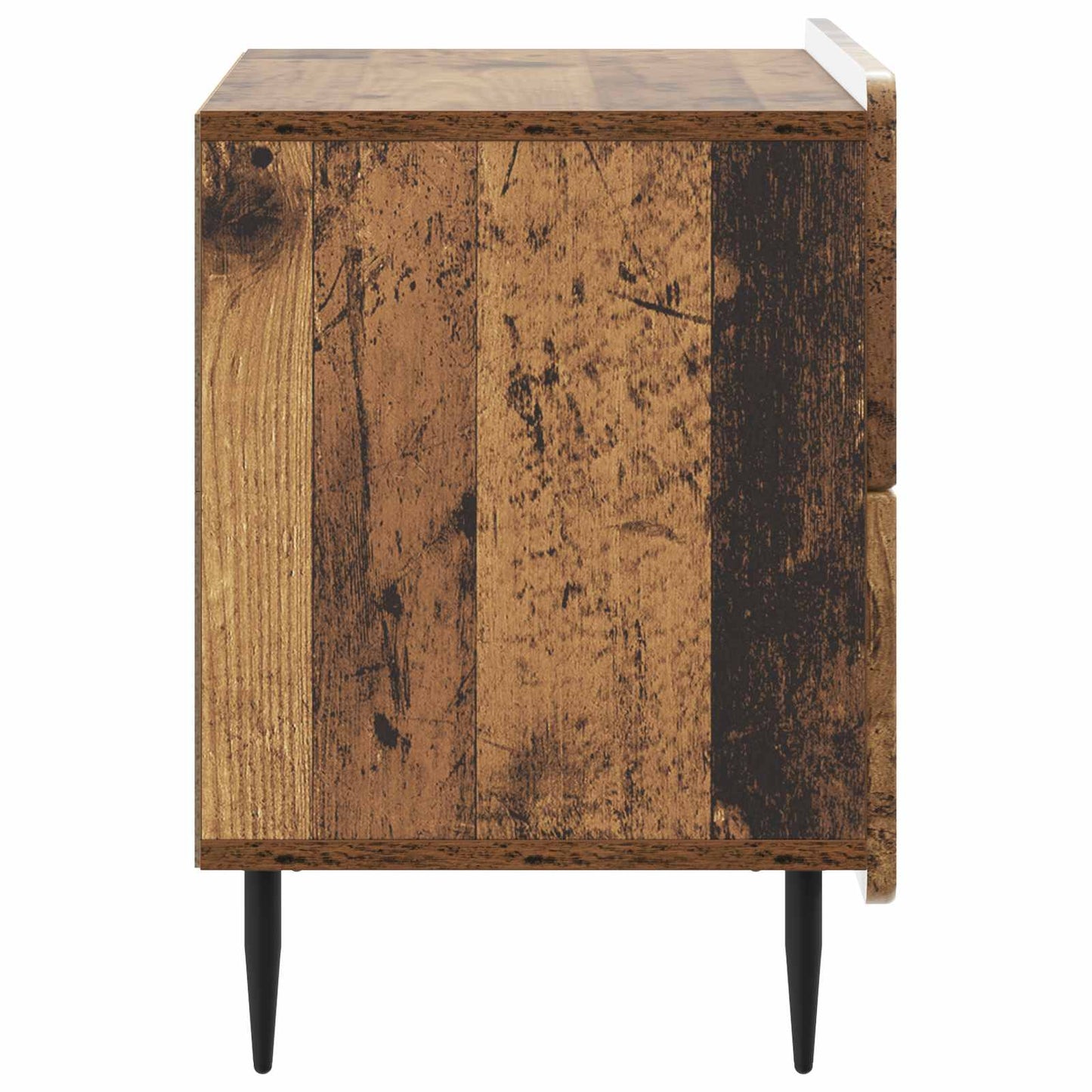 Noční Skříňka Staré Dřevo 62 X 34,5 X 49,5 Cm Kompozitní Dřevo