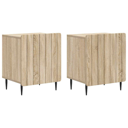 Noční Skříňka 2 Pcs Dub Sonoma 43 X 34,5 X 52 Cm