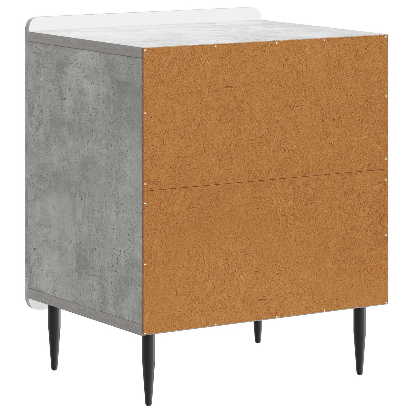 Noční Skříňka 2 Pcs Betonově Šedá 43 X 34,5 X 52 Cm