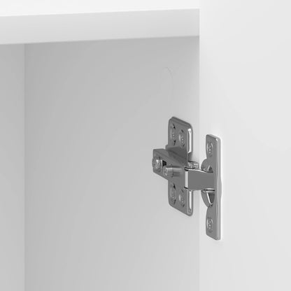 Noční Skříňka 2 Pcs Bílá S Vysokým Leskem 43 X 34,5 X 52 Cm