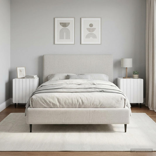 Noční Skříňka 2 Pcs Bílá S Vysokým Leskem 43 X 34,5 X 52 Cm