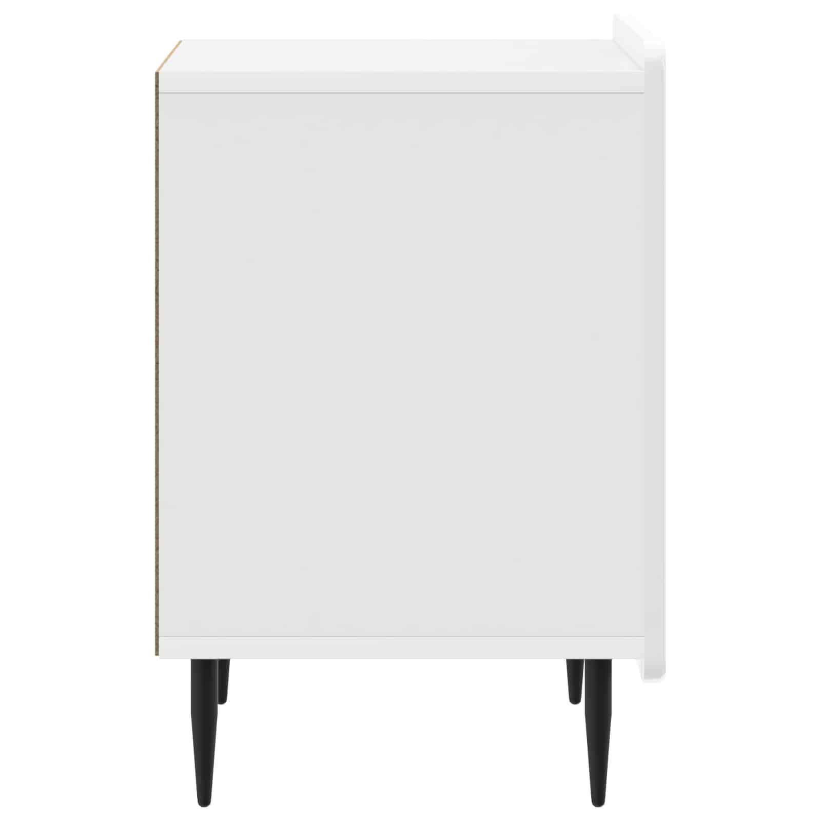Noční Skříňka 2 Pcs Bílá S Vysokým Leskem 43 X 34,5 X 52 Cm