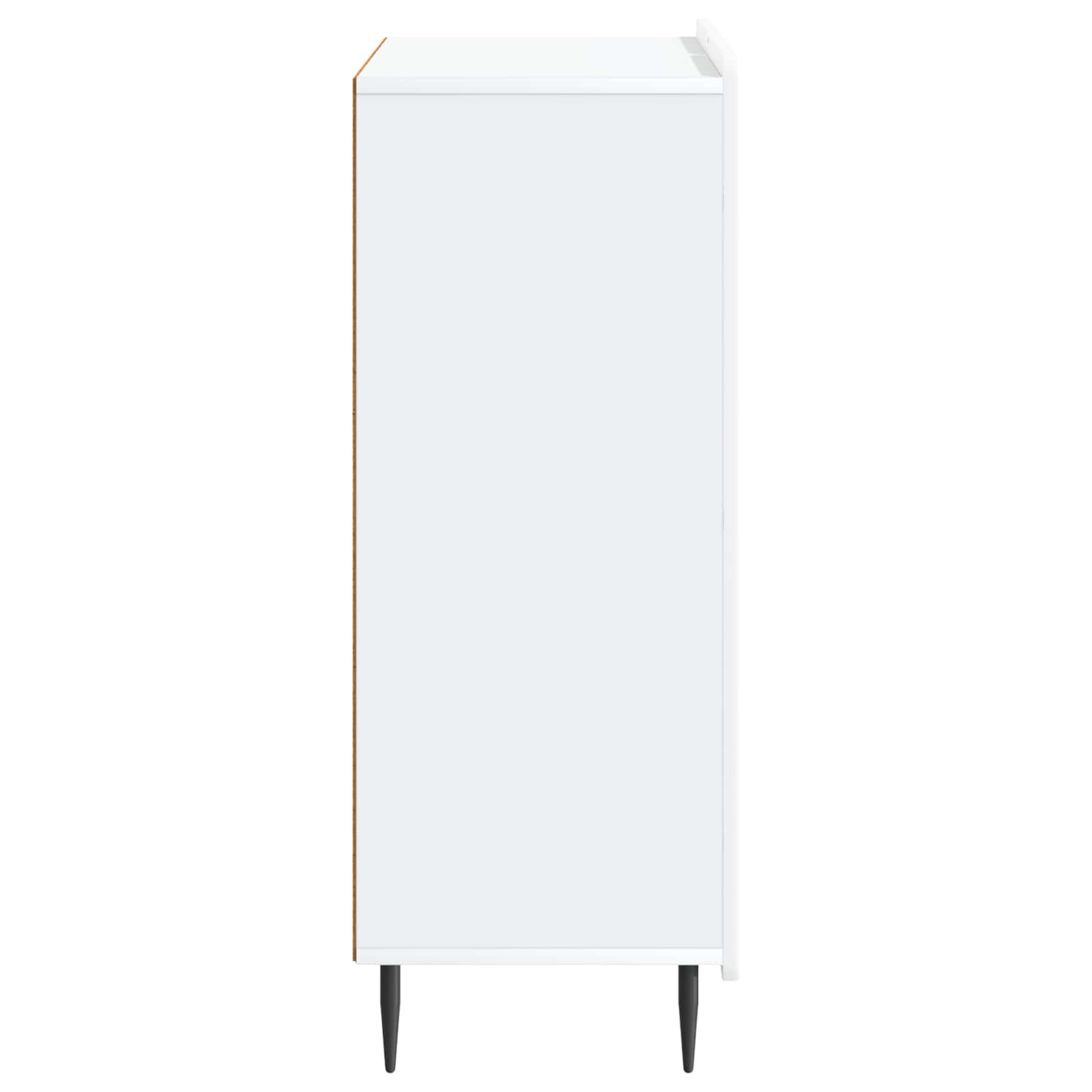 Servírovací Skříň Bílá 66 X 34,5 X 92 Cm Kompozitní Dřevo