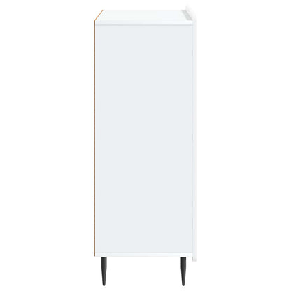 Servírovací Skříň Bílá 66 X 34,5 X 92 Cm Kompozitní Dřevo