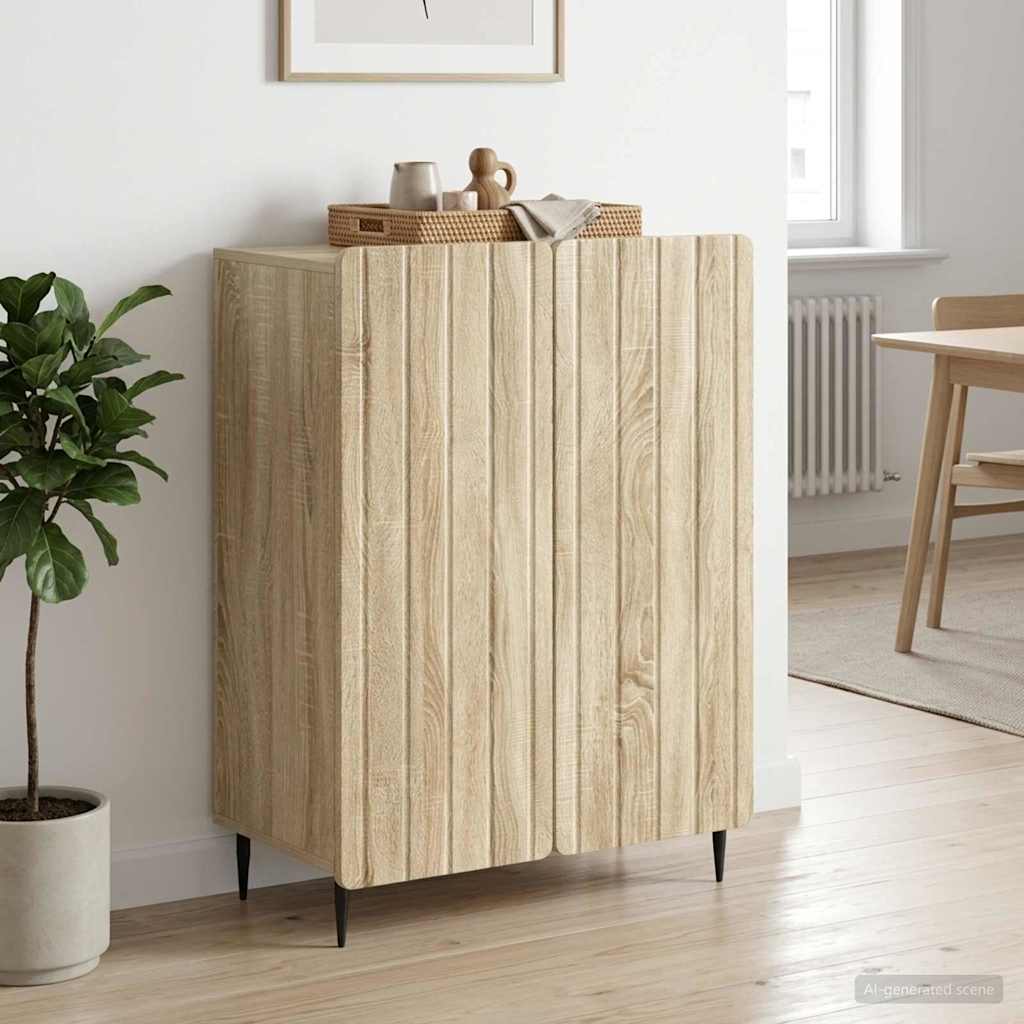 Servírovací Skříň Dub Sonoma 66 X 34,5 X 92 Cm Kompozitní Dřevo