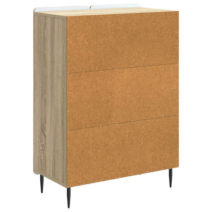 Servírovací Skříň Dub Sonoma 66 X 34,5 X 92 Cm Kompozitní Dřevo