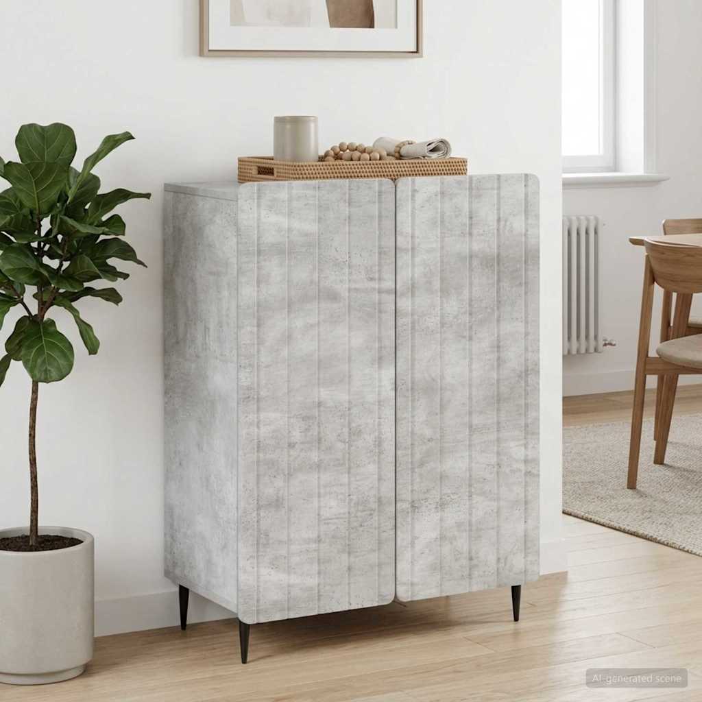 Servírovací Skříň Betonově Šedá 66 X 34,5 X 92 Cm