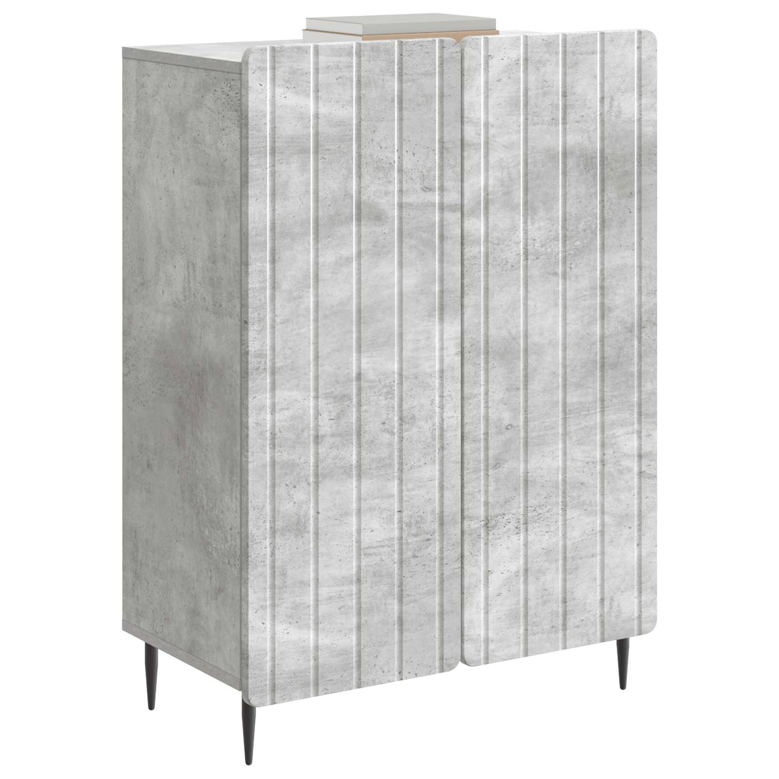 Servírovací Skříň Betonově Šedá 66 X 34,5 X 92 Cm
